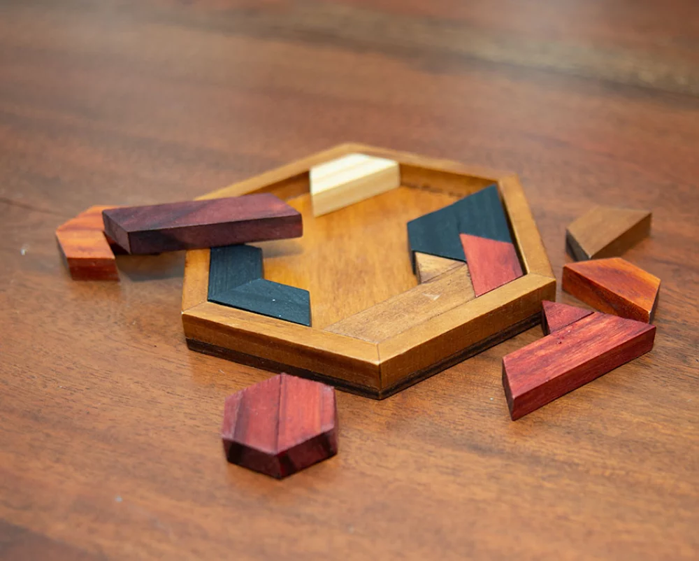 Wood Hexagon Puzzle
