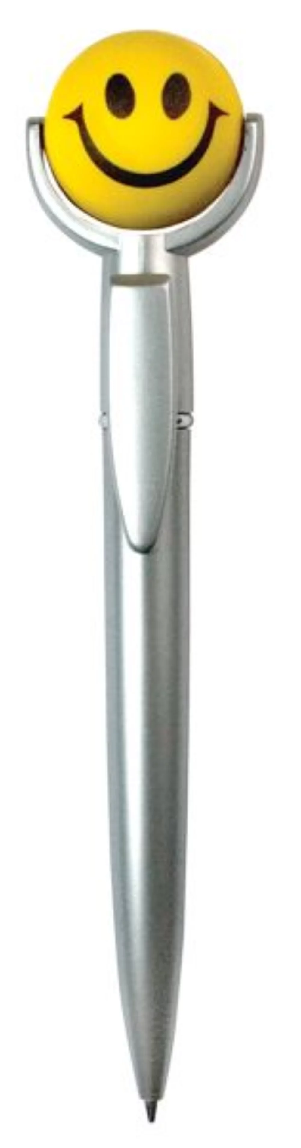 Smiley Face Specialty Pen w/ Squeeze Topper