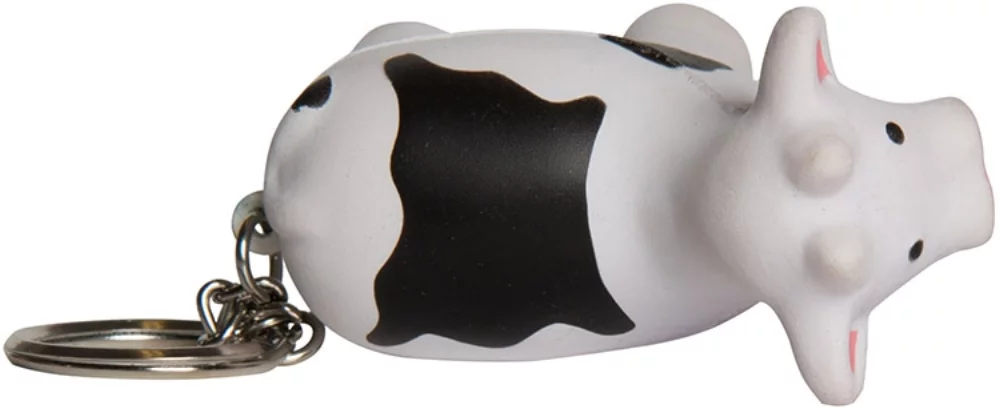 Cow Stress Ball Keyring