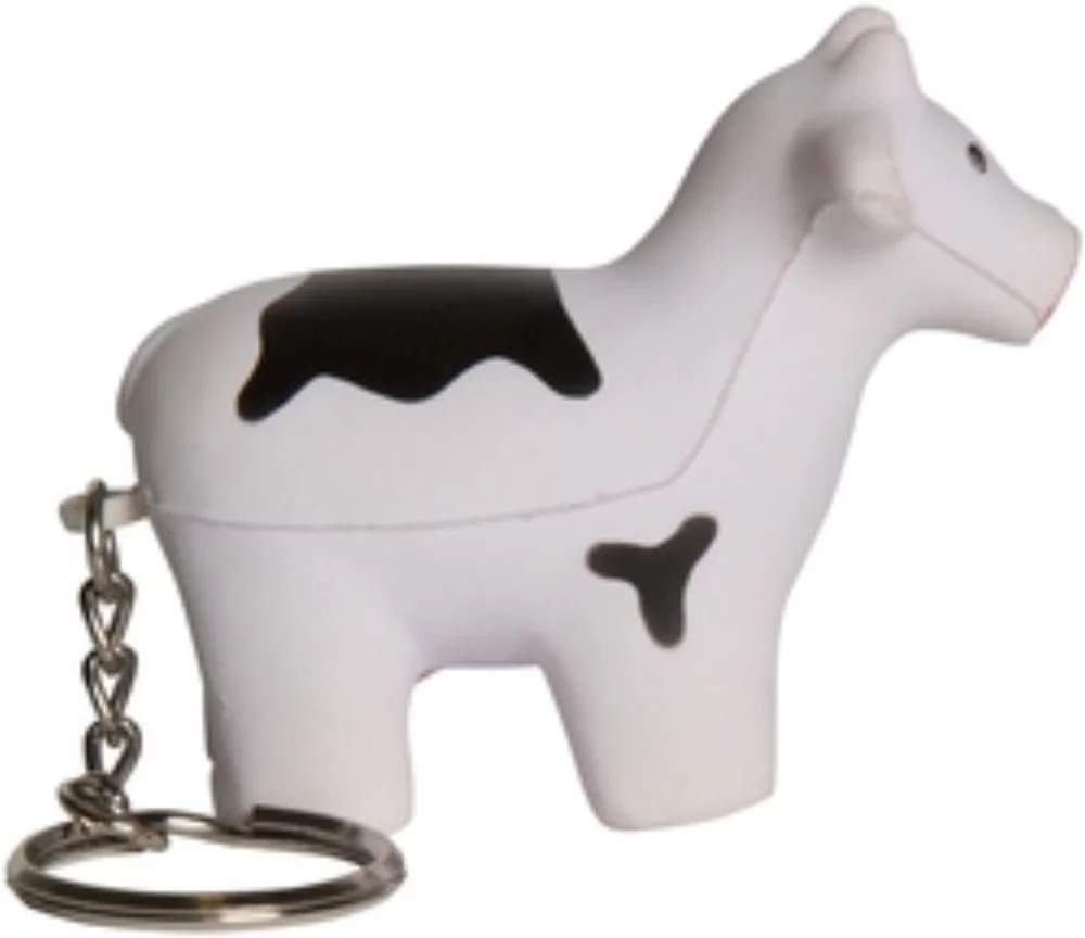 Cow Stress Ball Keyring