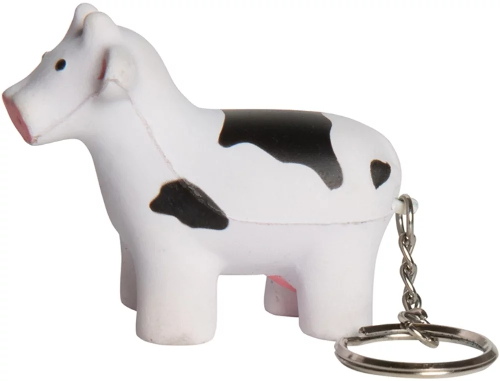 Cow Stress Ball Keyring