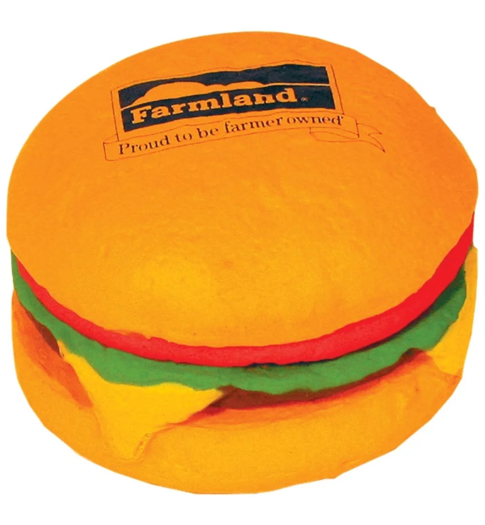 Soulageur de stress en forme de hamburger