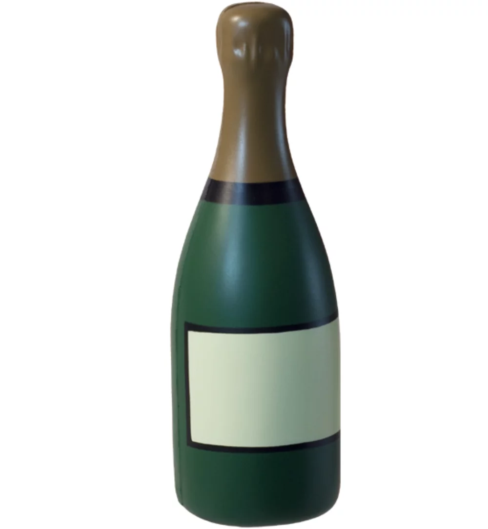 Soulageur de stress en forme de bouteille de champagne