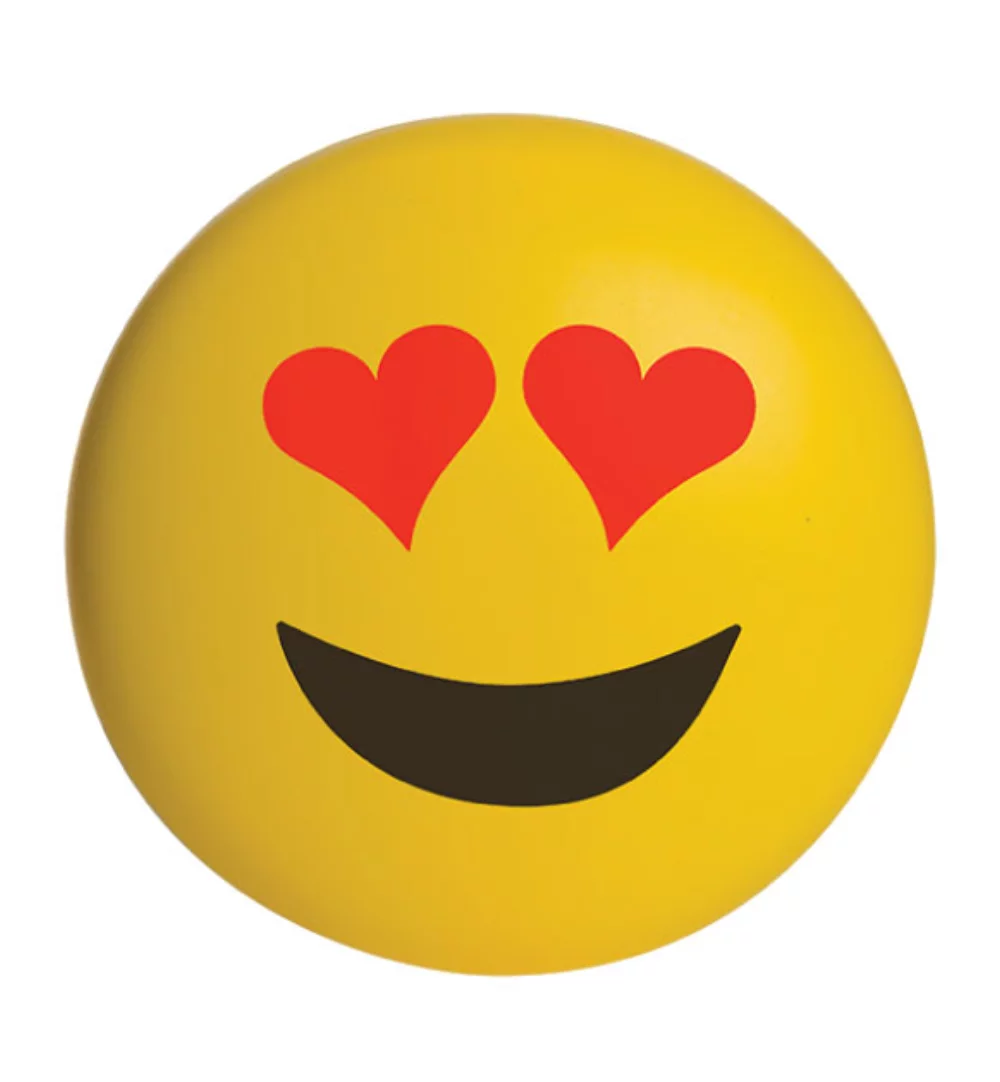 Balle anti-stress emoji "Je t'aime"