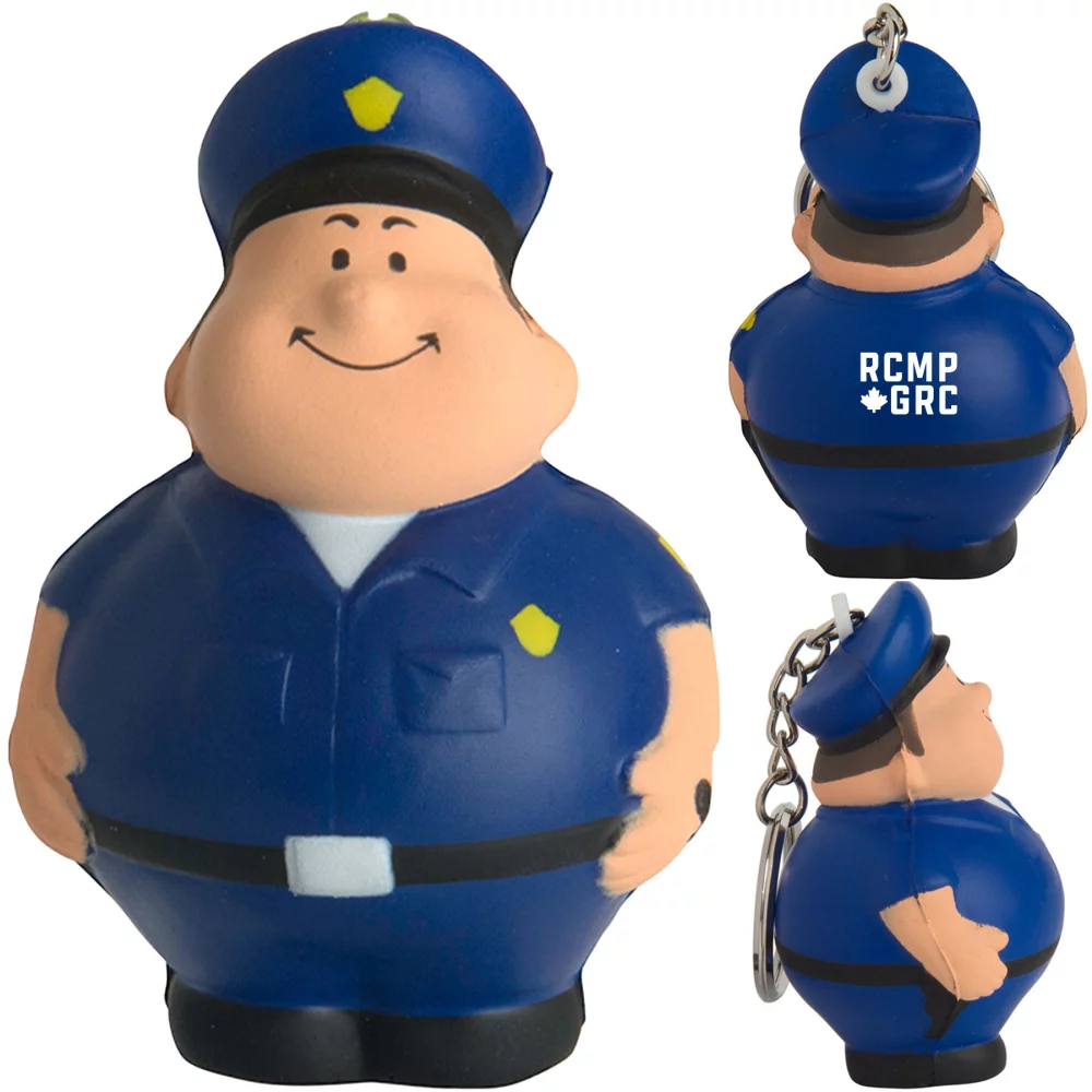 Porte-clés anti-stress pour policier