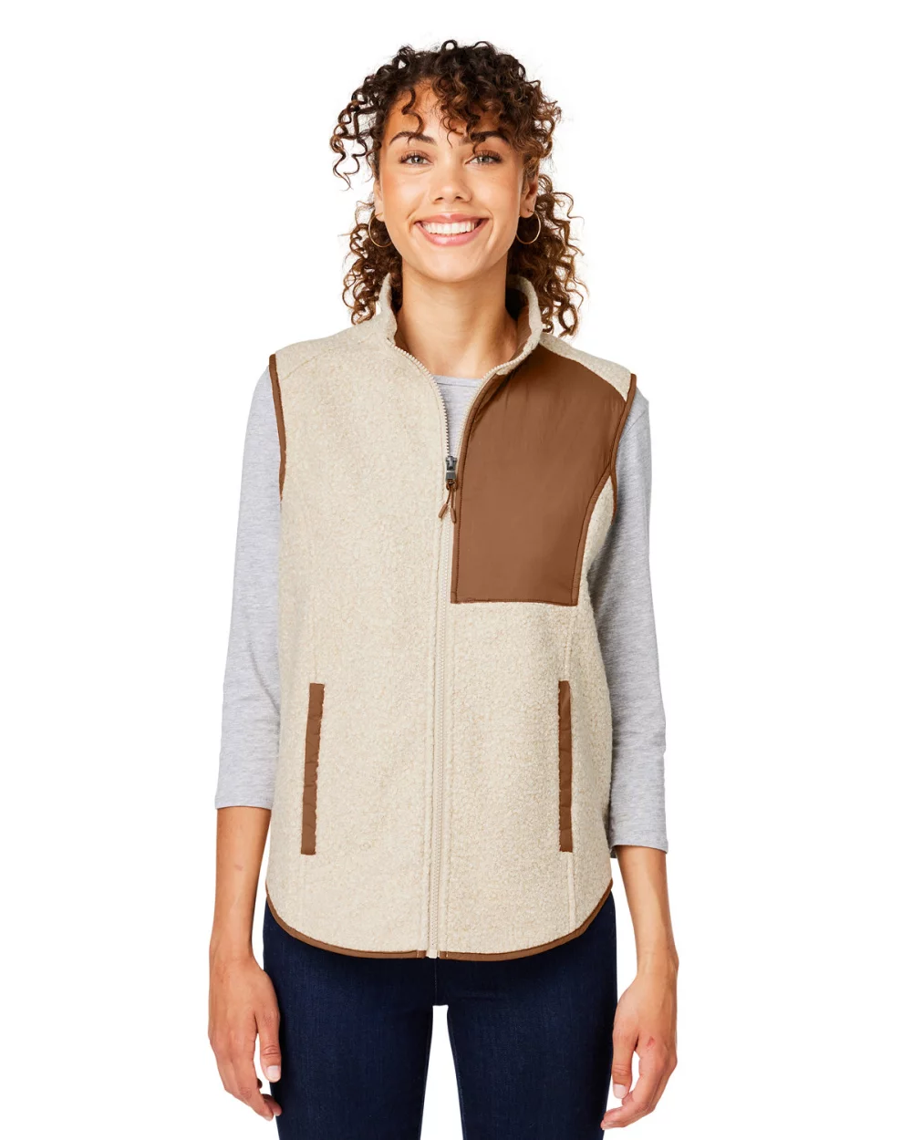 Gilet en polaire NORTH END pour dames modèle Aura