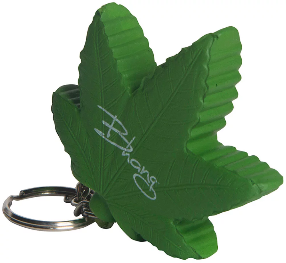 Cannabis Leaf Keyring Stress Reliever
