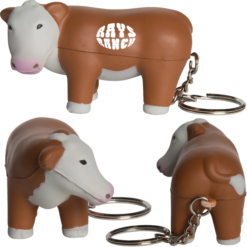 Porte-clés vache anti-stress