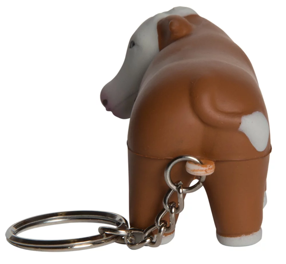 Porte-clés vache anti-stress
