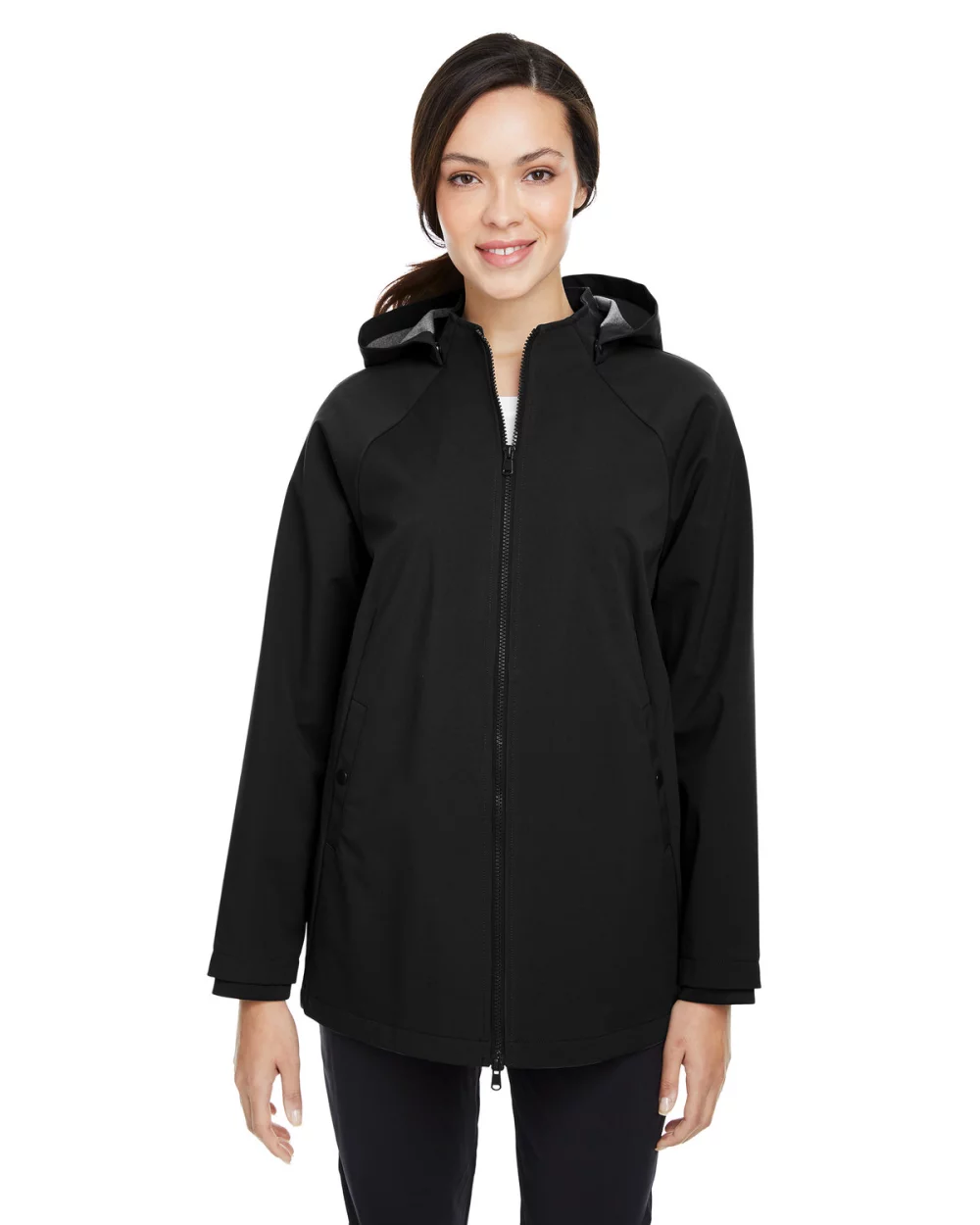 NORTH END Ladies' City Hybrid Soft Shell Hooded Jacket