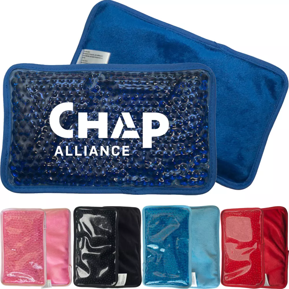 Hot/Cold Plush Gel Bead Packs - Large Rectangle