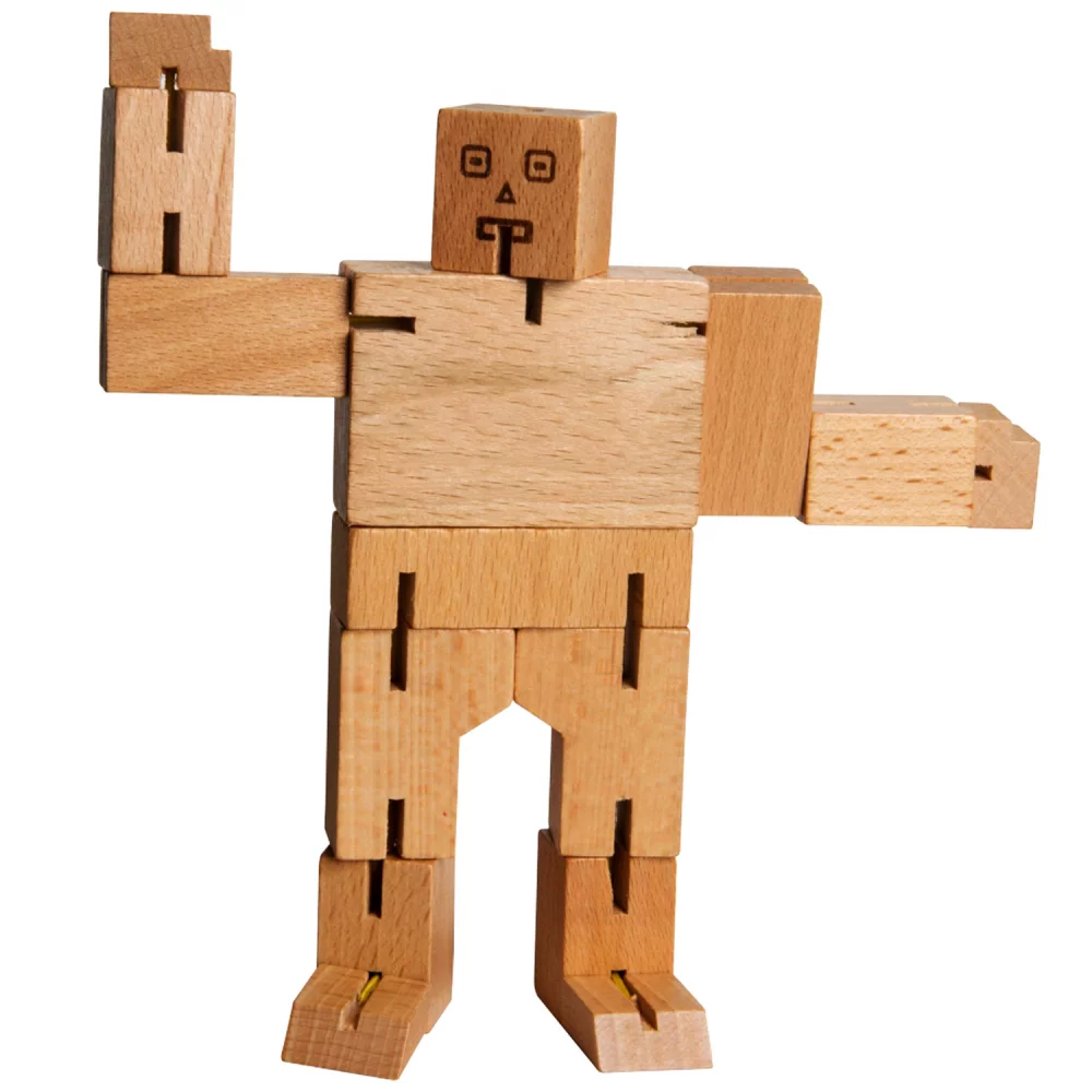 Wood Robot Cube