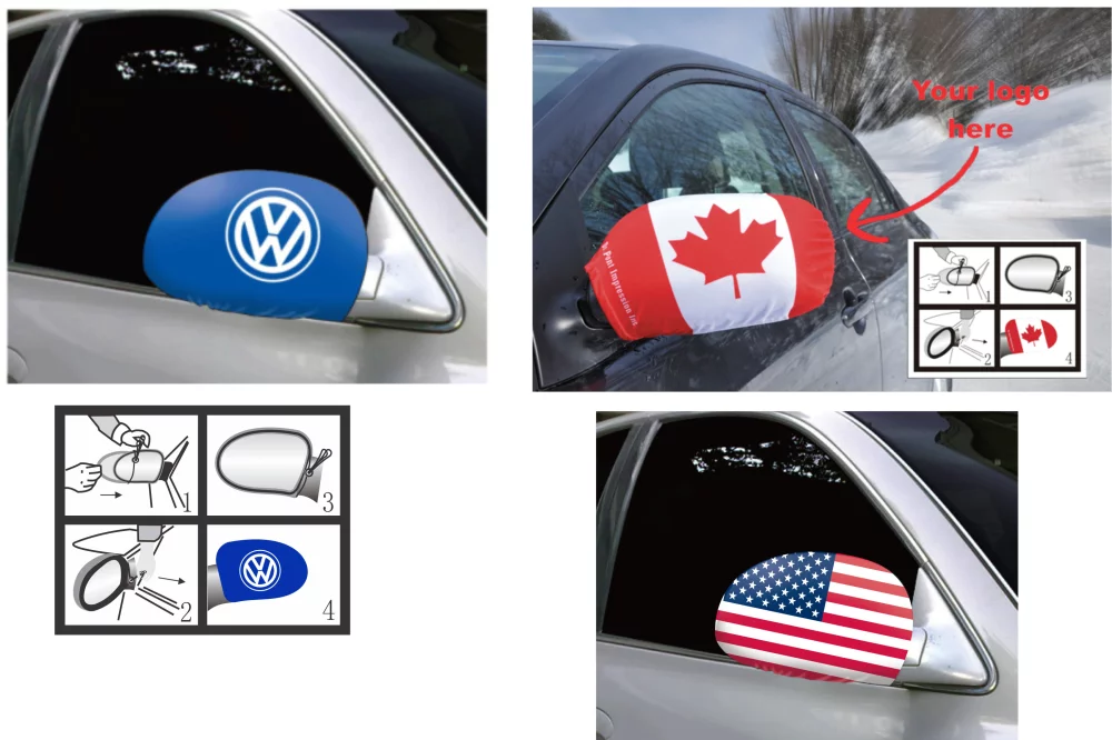 Car Side Mirror Flag Cover