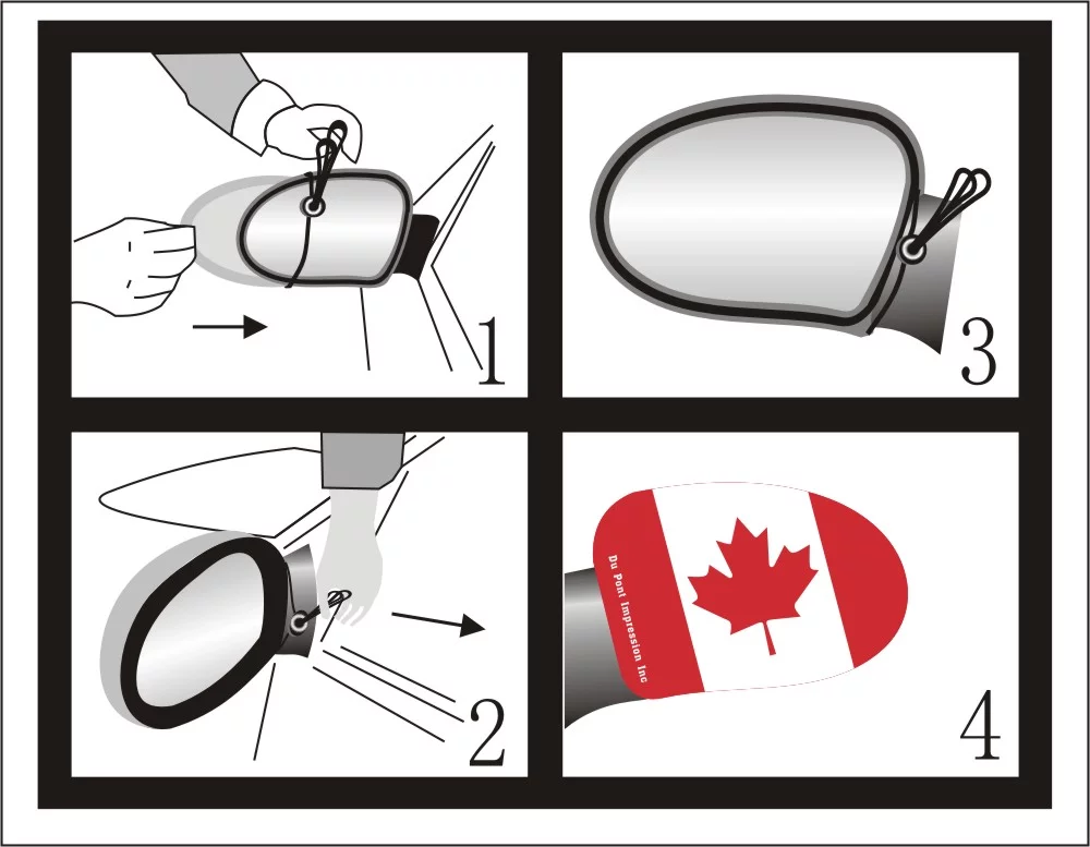 Car Side Mirror Flag Cover