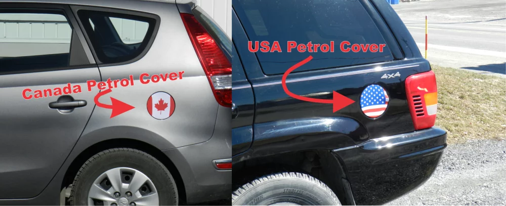 Drapeaux de couverture d'essence