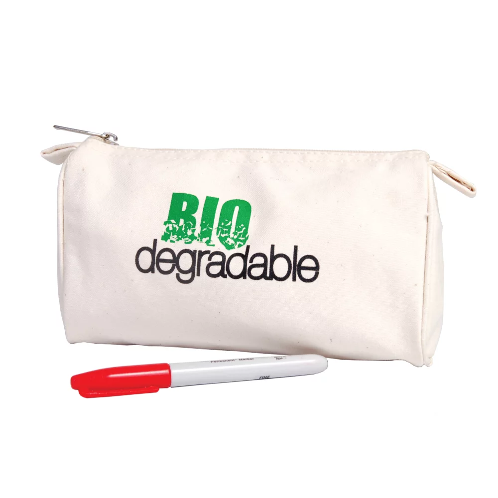 Canvas Pencil Case/ Cosmetic Pouch