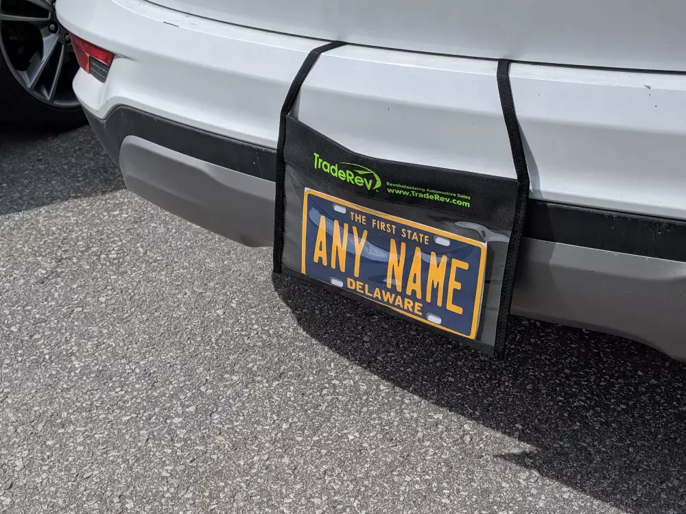 Sac à plaque d'immatriculation