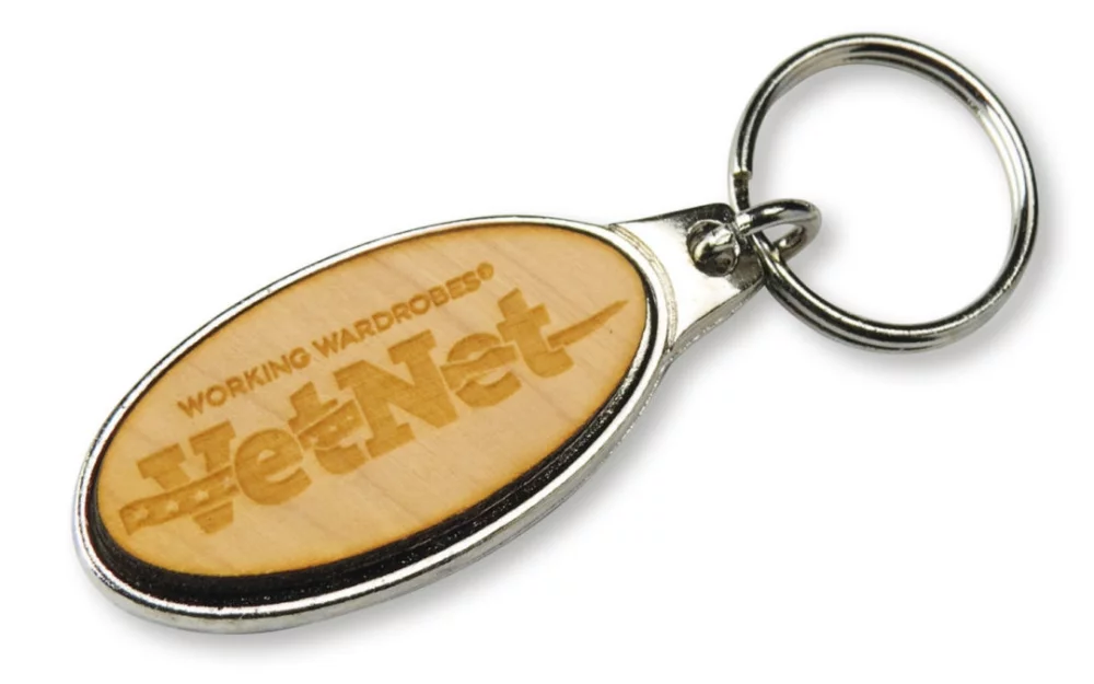 Laser Engraved Wood Key Holder (Oval)