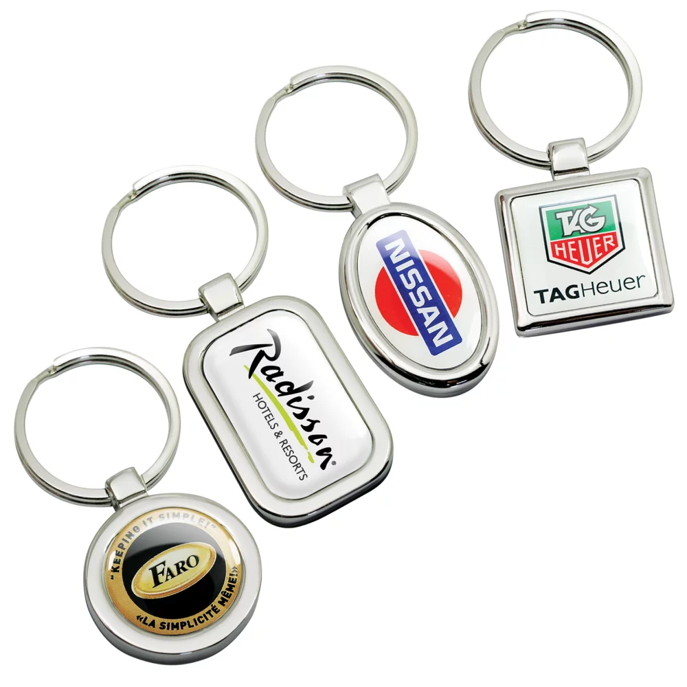 Porte-clés en forme de cercle de la série Platinum avec Digi-Cal (ligne SOS)