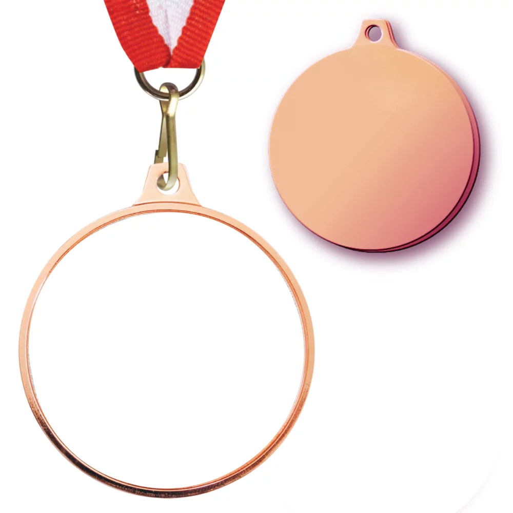 Médaillon SOS avec dos vierge (2")