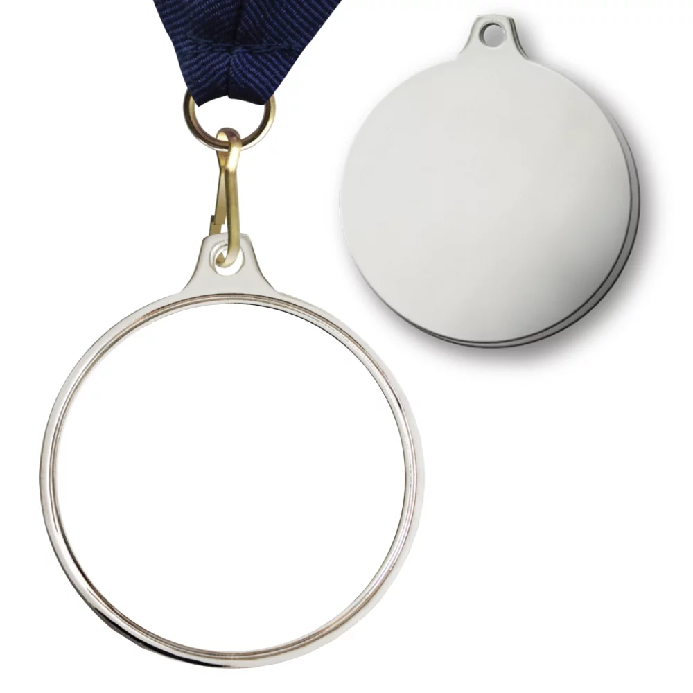 Médaillon SOS avec dos vierge (2")