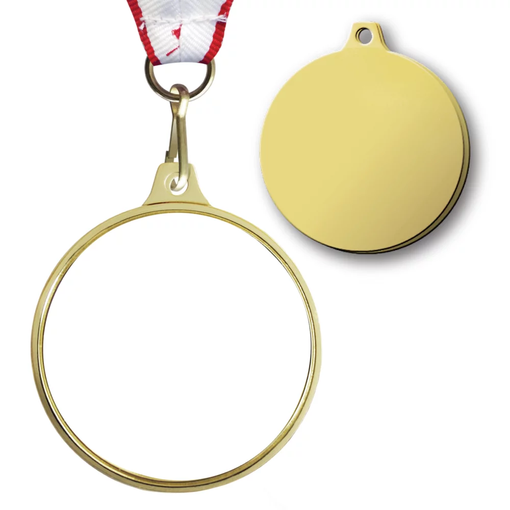 Médaillon SOS avec dos vierge (2")