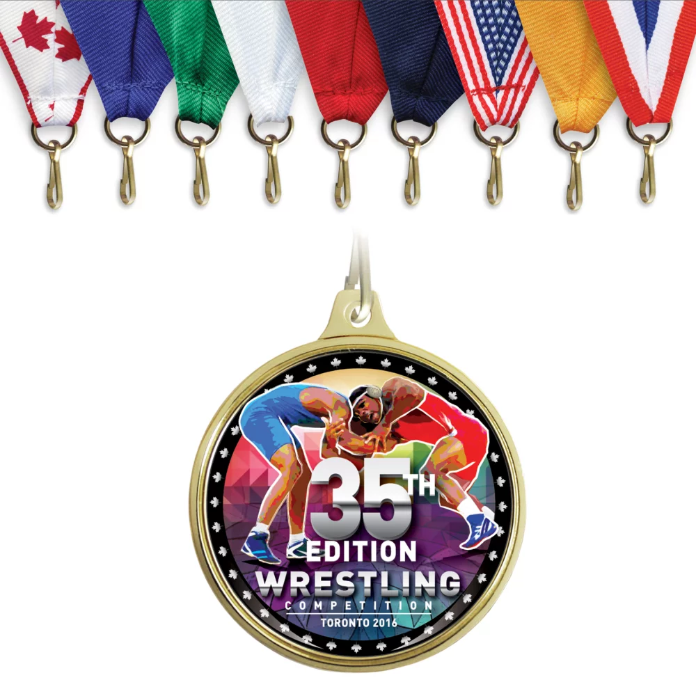 Médaillon SOS avec dos vierge (2")