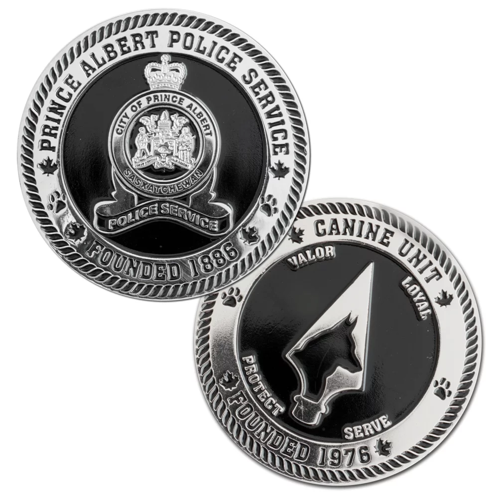 Pièce de monnaie en fer frappée - 3mm (2")