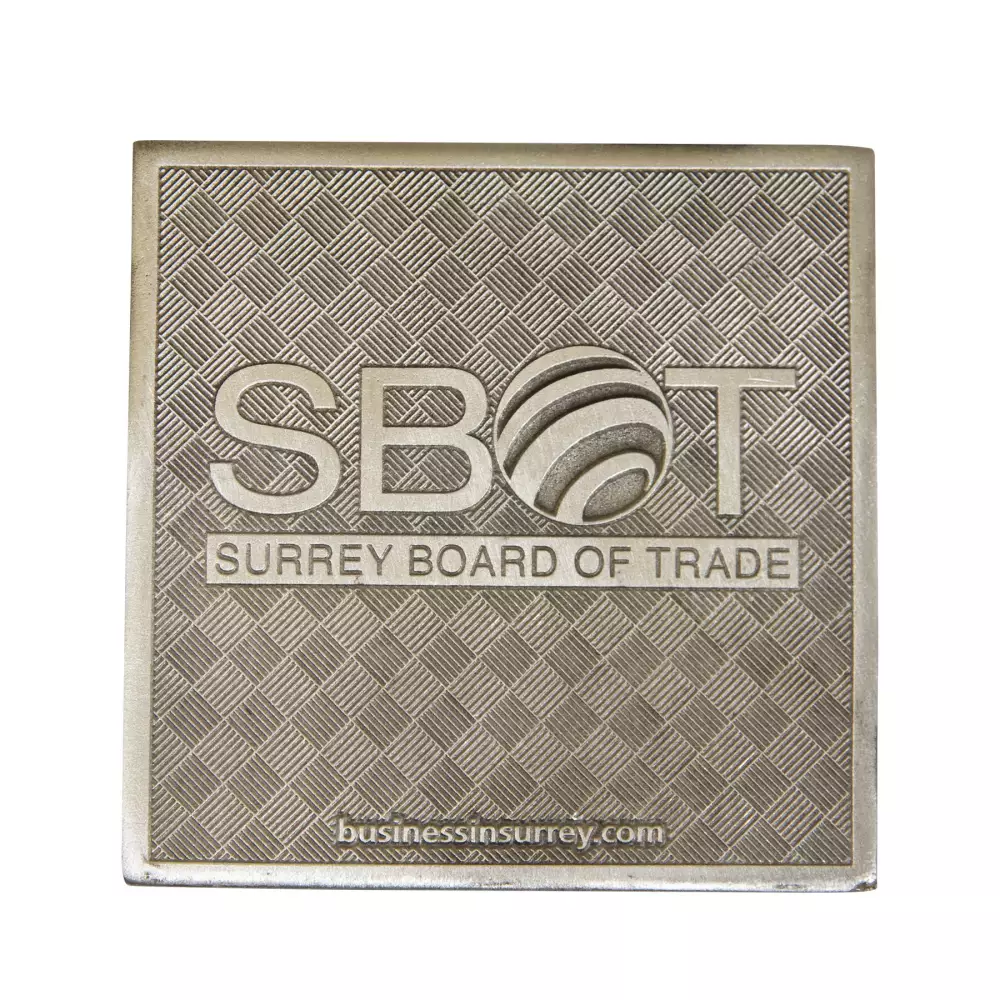 Sous-verre en fonte d'étain