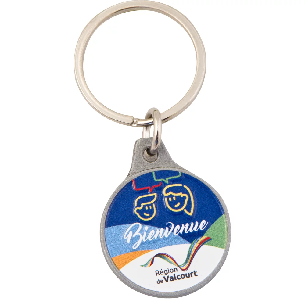 Porte-clés DigiPrint (1,5 po carré ou 1,25 po de diamètre)