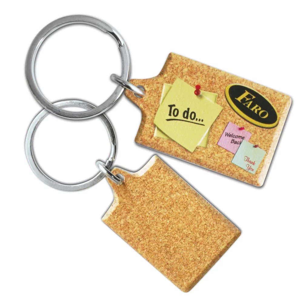 Porte-clés en forme de carré de 1,5 pouce.