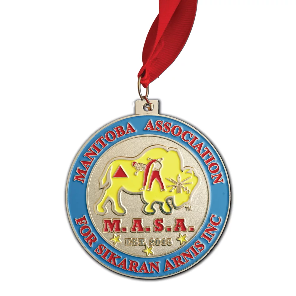 Médaille en émail doux frappé (1,5")