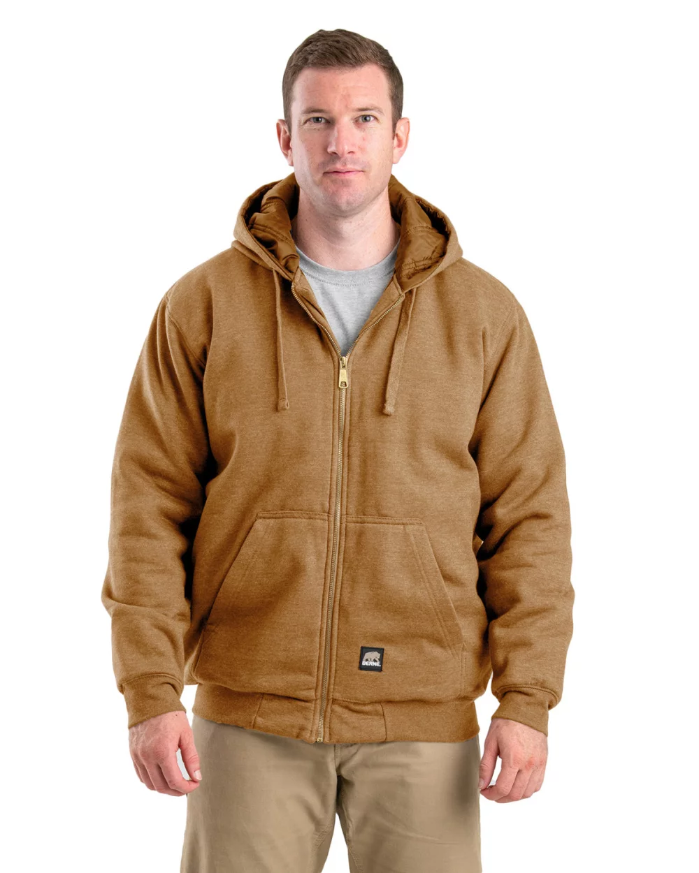 Berne Apparel Men's Glacier Full-Zip Hooded Jacket