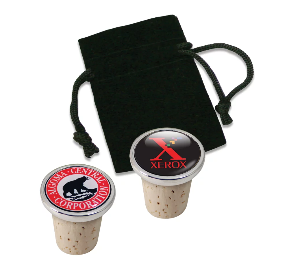 Bouchon de vin avec Digi-Cal horizontal en dôme.