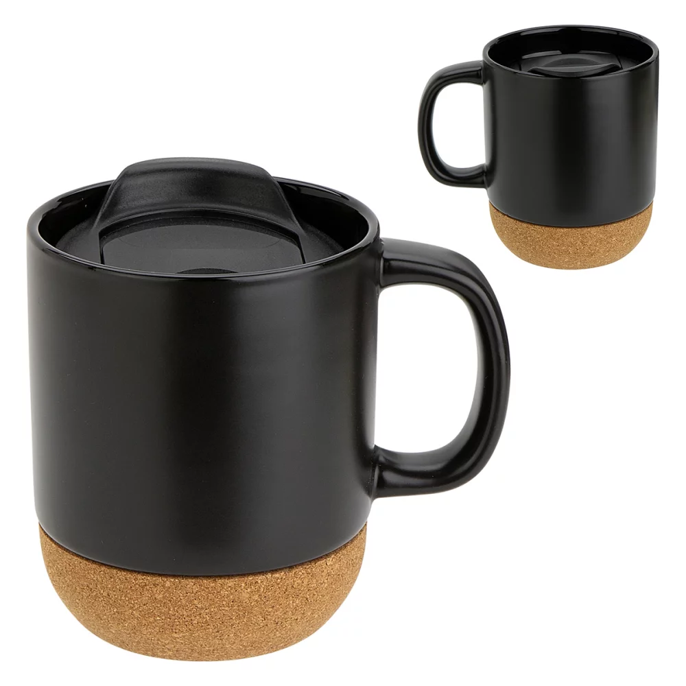 Mug en céramique Balsamo de 12 oz avec base en liège