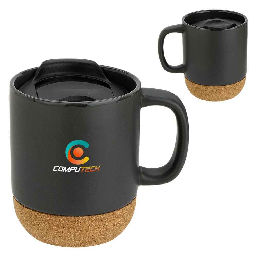 Balsamo 12 oz Ceramic Mug with Cork Base