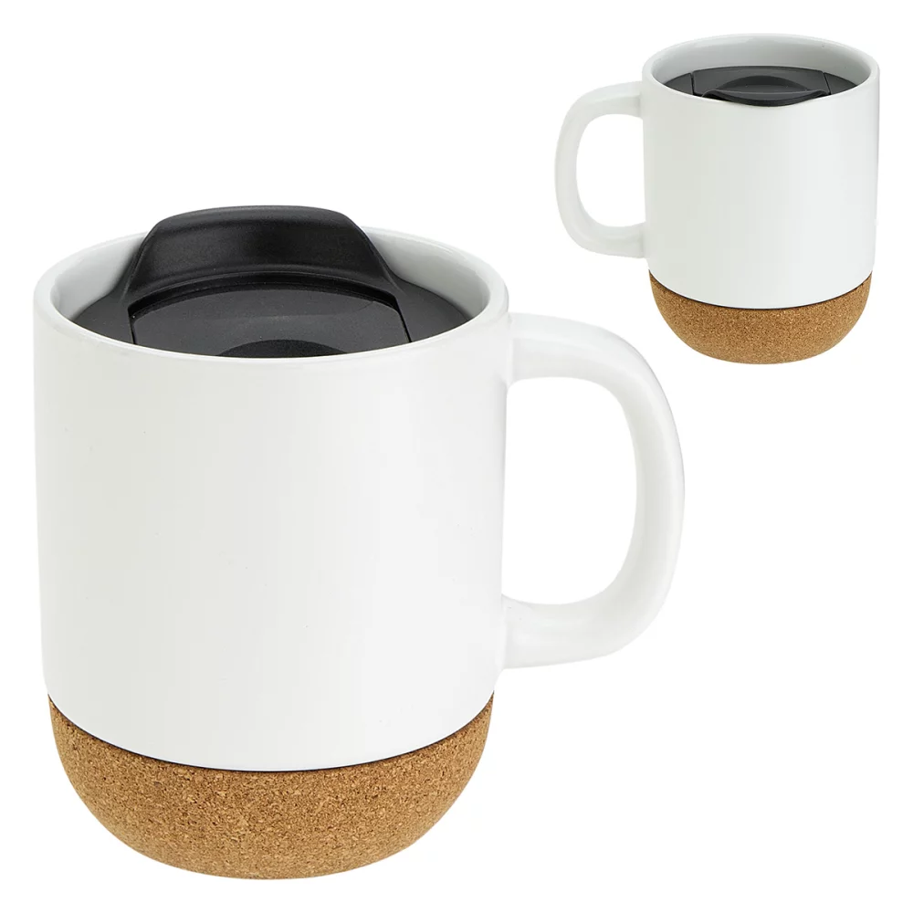 Balsamo 12 oz Ceramic Mug with Cork Base