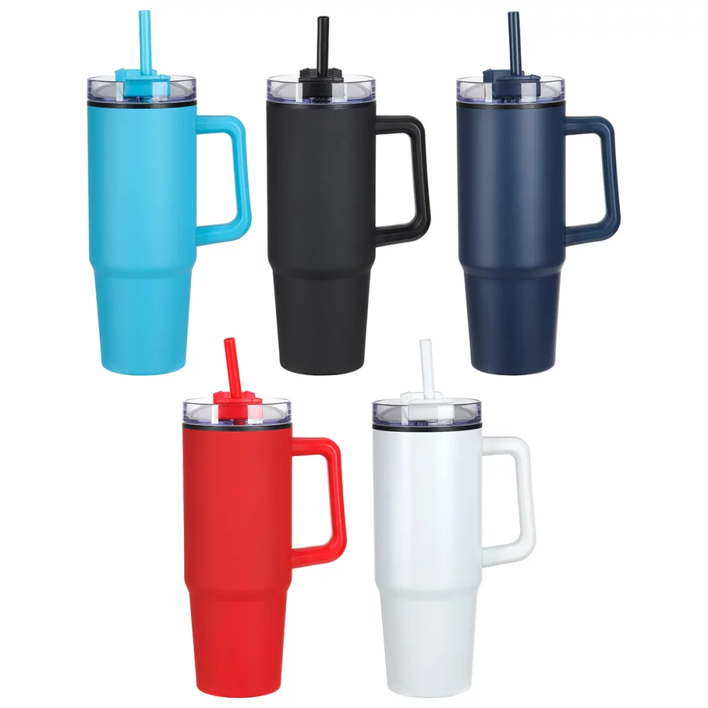 Mug Octava en acier inoxydable/polypropylène de 30 oz