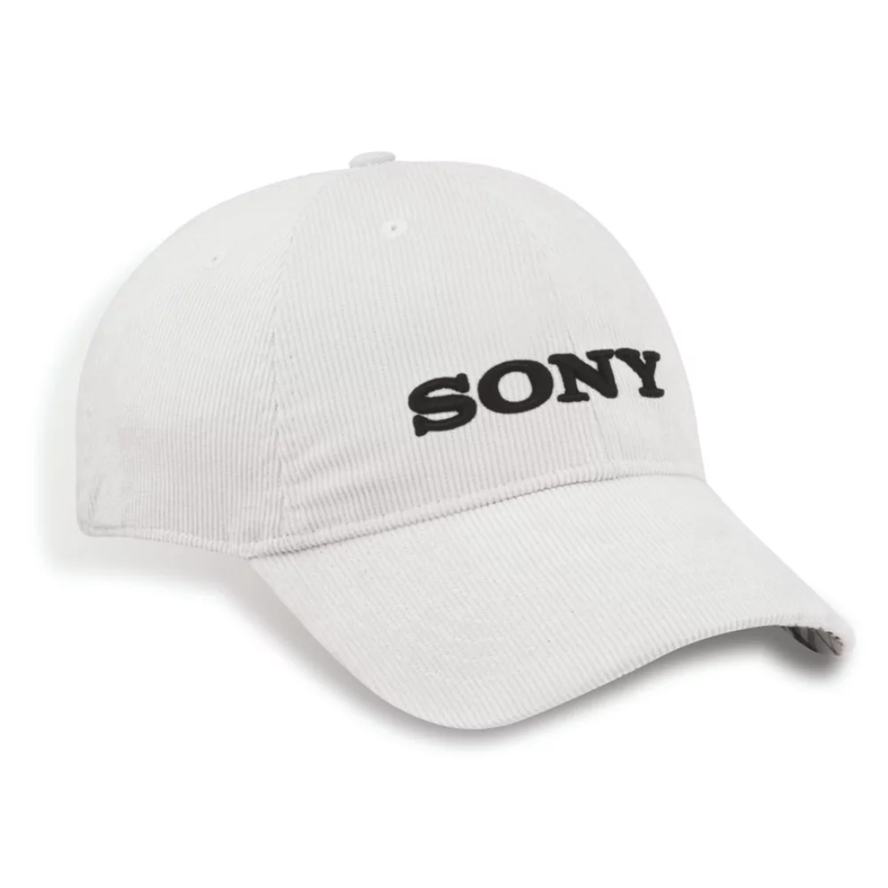 Casquette en velours côtelé Fez avec visière contrastante à carreaux.