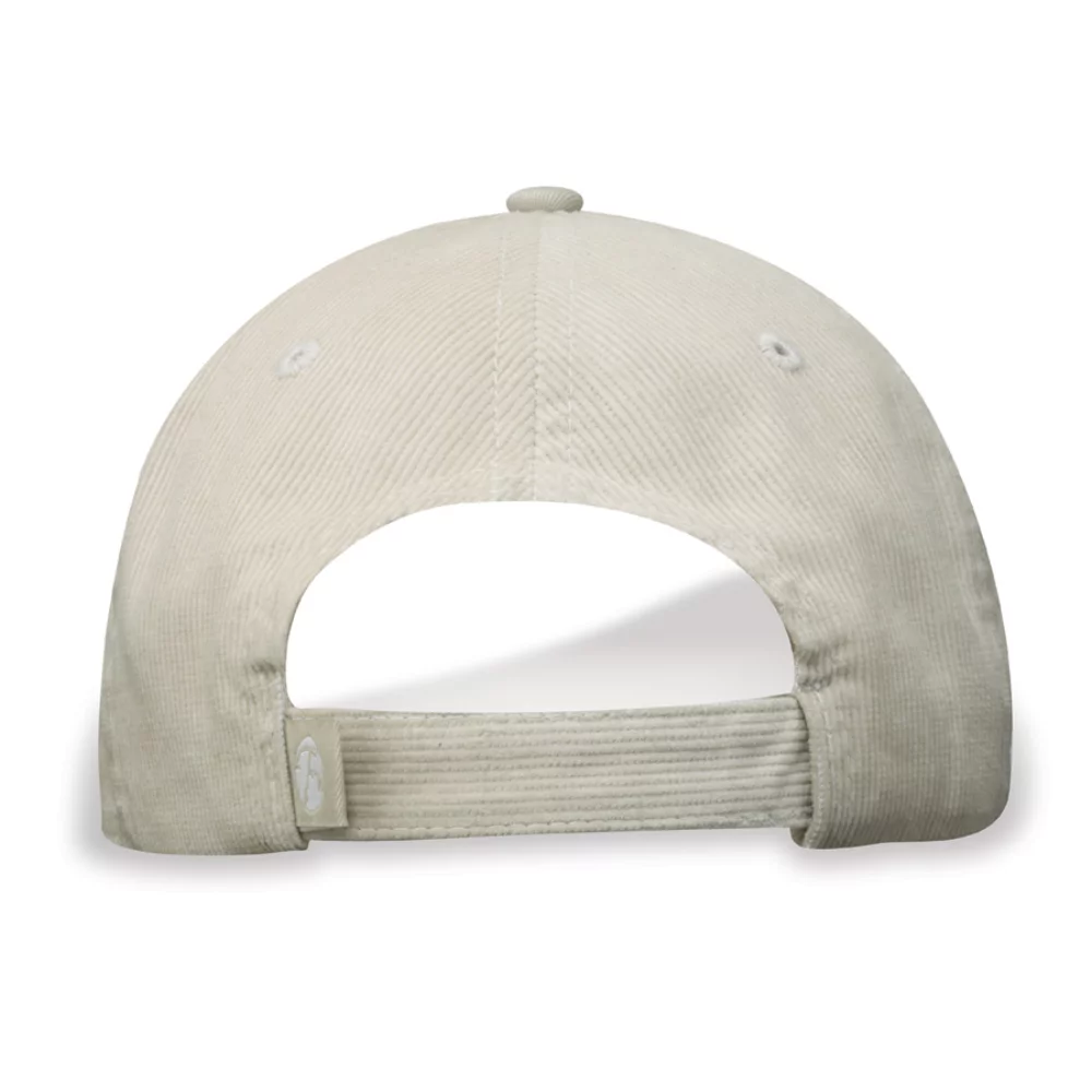 Casquette en velours côtelé Fez avec visière contrastante à carreaux.