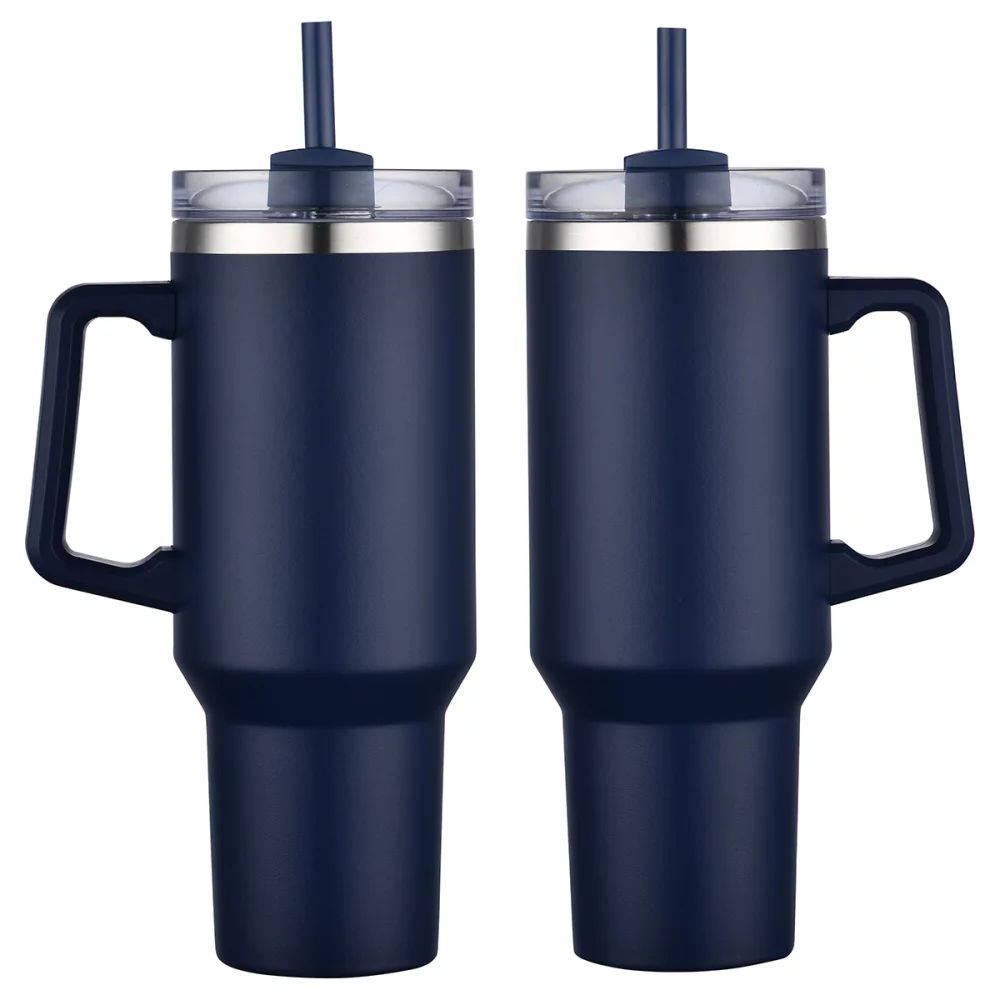 Genoa 40 oz Vacuum Insulated Travel Mug with Straw