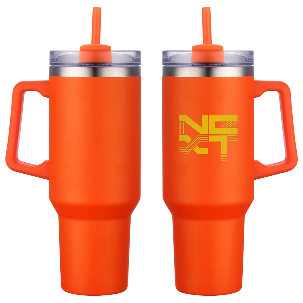 Mug de voyage isolé sous vide Genoa 40 oz avec paille