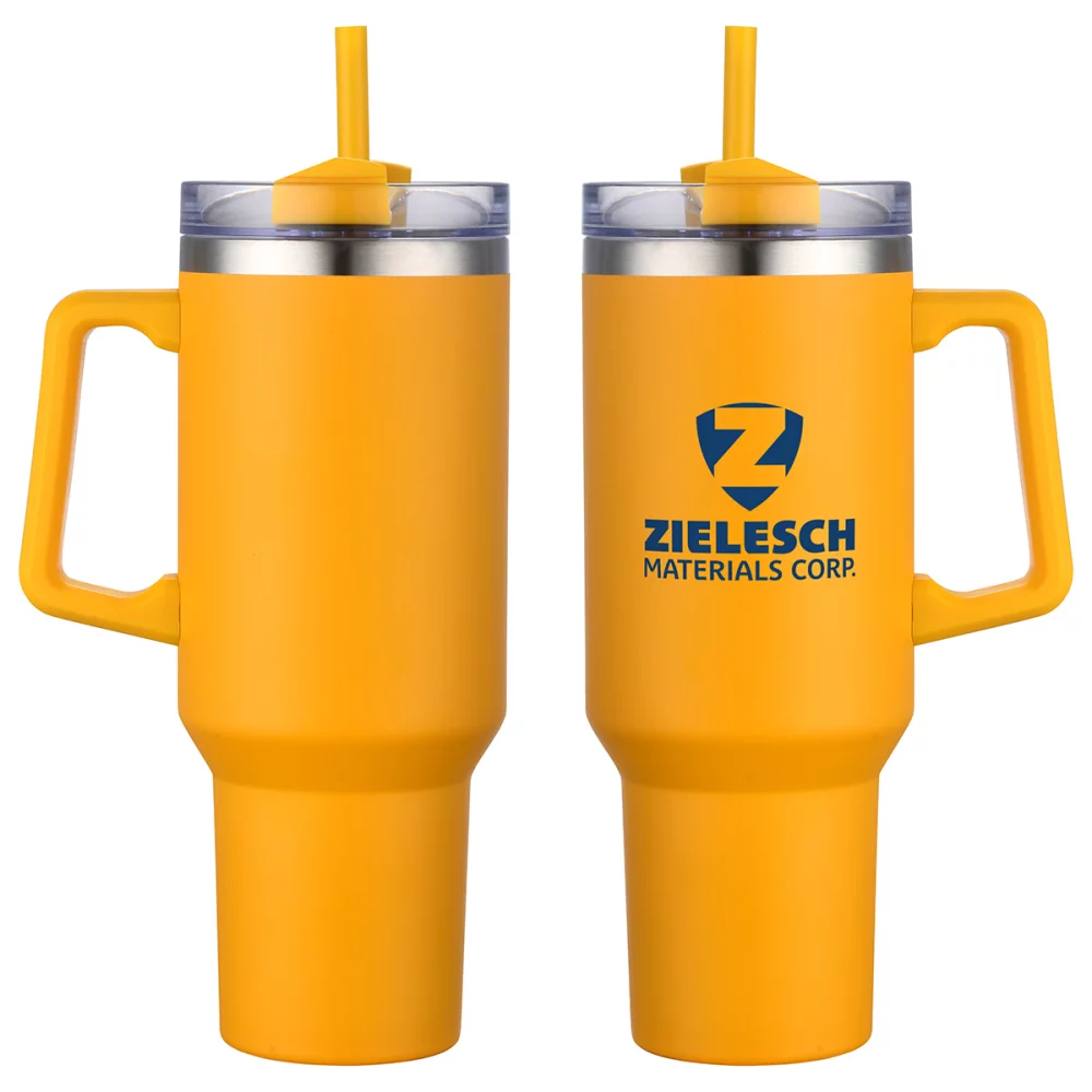 Genoa 40 oz Vacuum Insulated Travel Mug with Straw