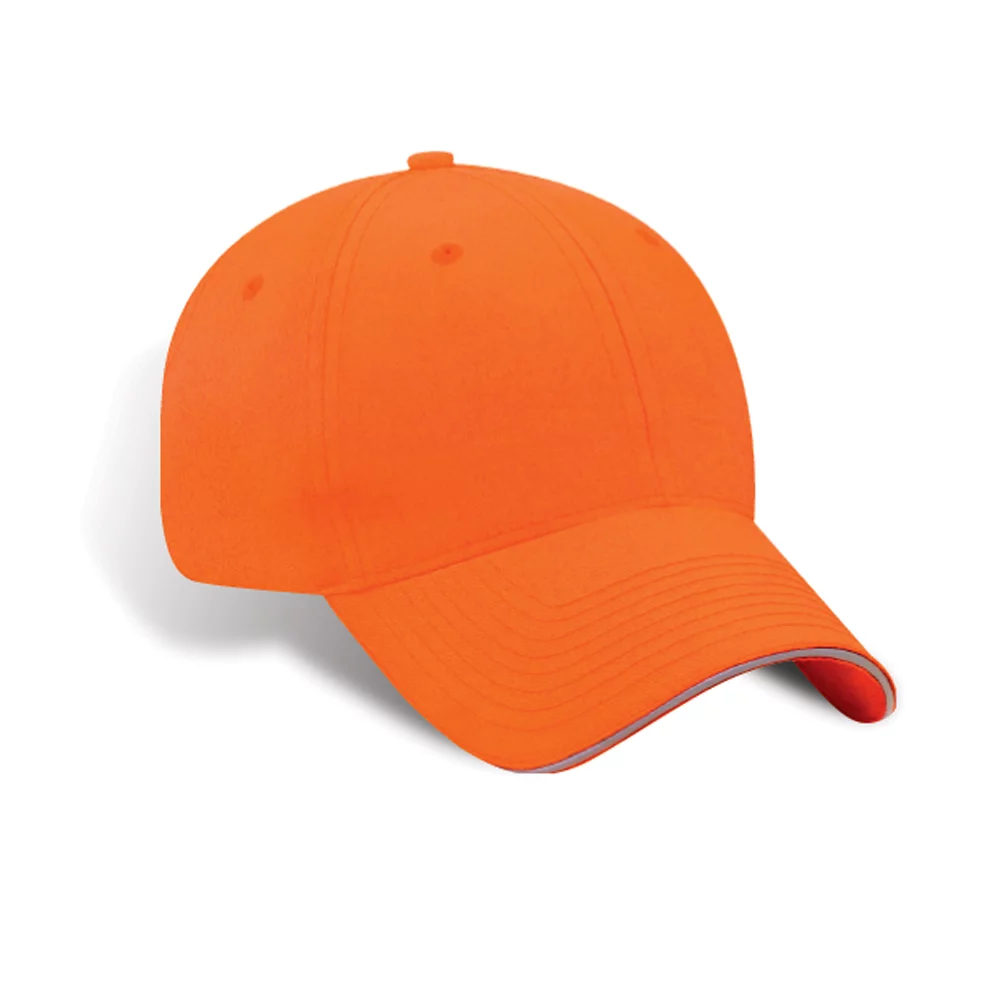 Casquette en sergé de poly Galveston avec sandwich réfléchissant 3M™