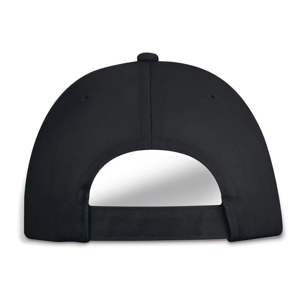 Casquette structurée écologique en RPET avec sangle arrière ajustable.