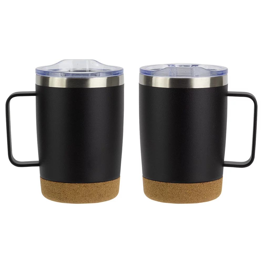 Sapora 12 oz Vacuum Insulated Stainless Steel Mug with Cork Base