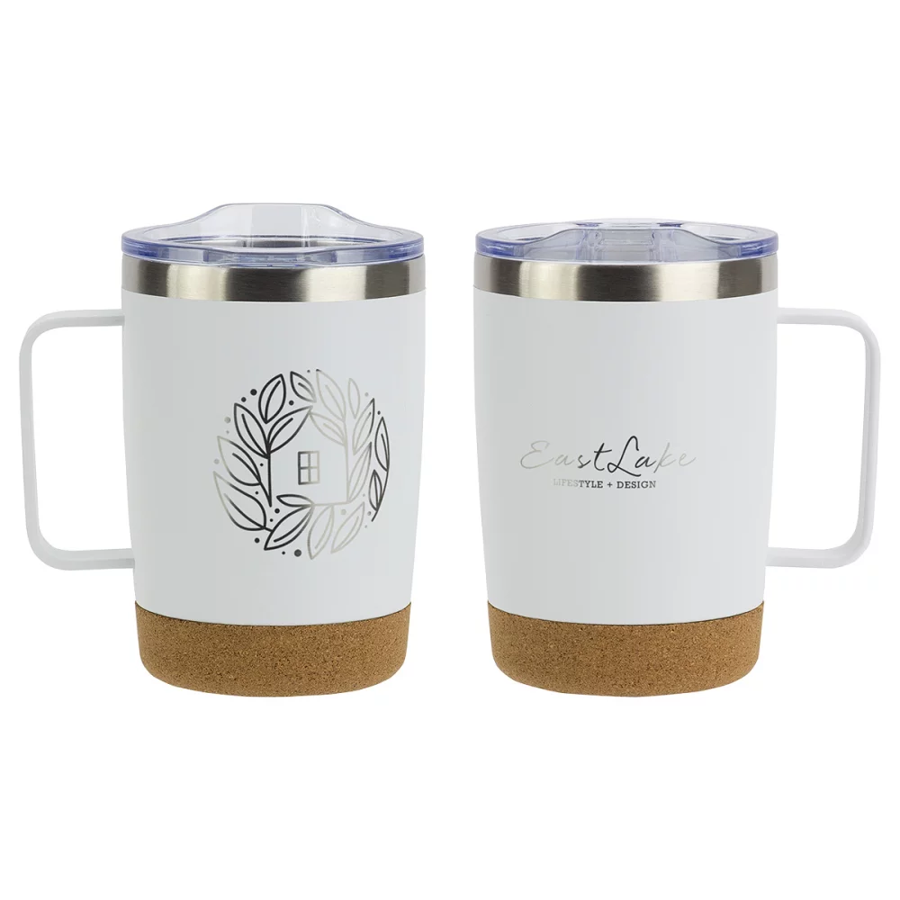 Sapora 12 oz Vacuum Insulated Stainless Steel Mug with Cork Base