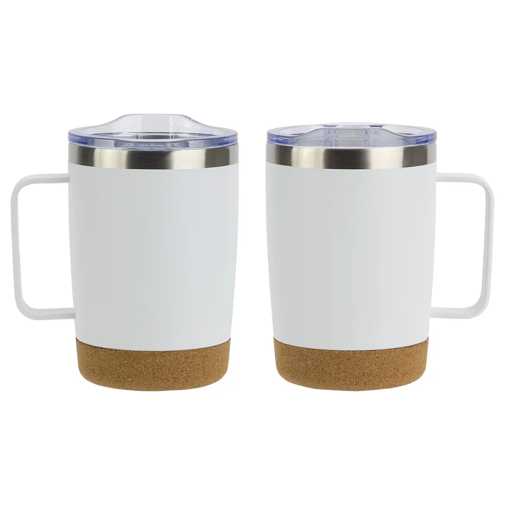 Sapora 12 oz Vacuum Insulated Stainless Steel Mug with Cork Base
