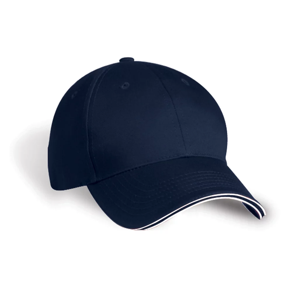 Cairo Contrast Triple Sandwich Peak Cap