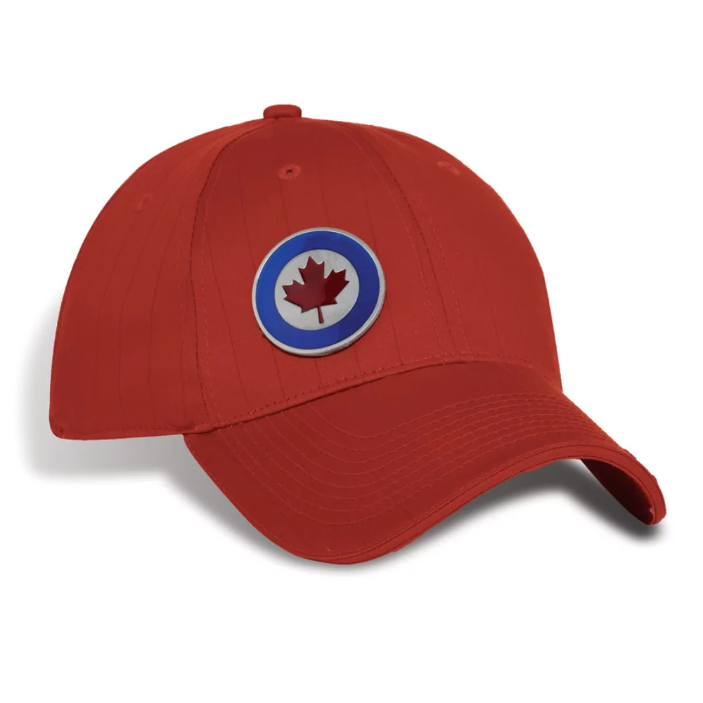 Structured Axis Drop Needle Stretch Satin Twill Cap w/Matching Sandwich Peak